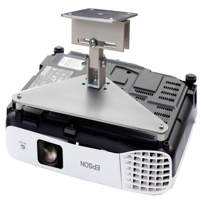 PCMD, LLC. Projector Ceiling Mount Compatible with Epson EB-S29 EB-S300 EB-S31 EB-U04 EB-U130 EB-U32 with Lateral Shift Coupling (5-Inch Extension)