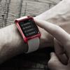 VAWiK Metal Bumper Case Protection Red Fine Quality CNC Aluminum 42mm for Apple Watch & Series 2 Sport Leather Loop view 2