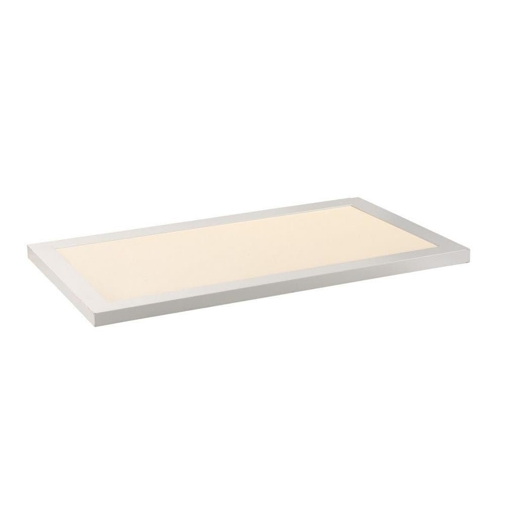 Maxim Lighting Sky Panel 12"x24" Flush Mount Ceiling Light | White Finish | Modern Flush Mount for Hallways and Bedrooms | Low Profile Ceiling Mount | 57772WTWT