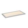 Maxim Lighting Sky Panel 12"x24" Flush Mount Ceiling Light | Brushed Aluminum Finish | Modern Flush Mount for Hallways and Bedrooms | Low Profile Ceiling Mount | 57762WTAL view 1