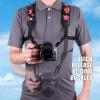 USA Gear DSLR Camera Strap Chest Harness with Quick Release Buckles, Floral Neoprene Pattern and Accessory Pockets - Compatible with Canon, Nikon, Sony and More Point and Shoot and Mirrorless Cameras view 2