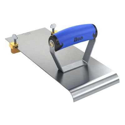 Bon 22-446 12-Inch by 4-7/8-Inch Adjustable Hand Edger and Groover with 3/4-Inch Radius, Comfort Grip Handle, Stainless Steel