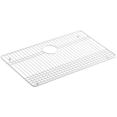 KOHLER Gilford 26-1/2 In. x 16-1/2 In. Vinyl Coated Sink Rack, Stainless Steel