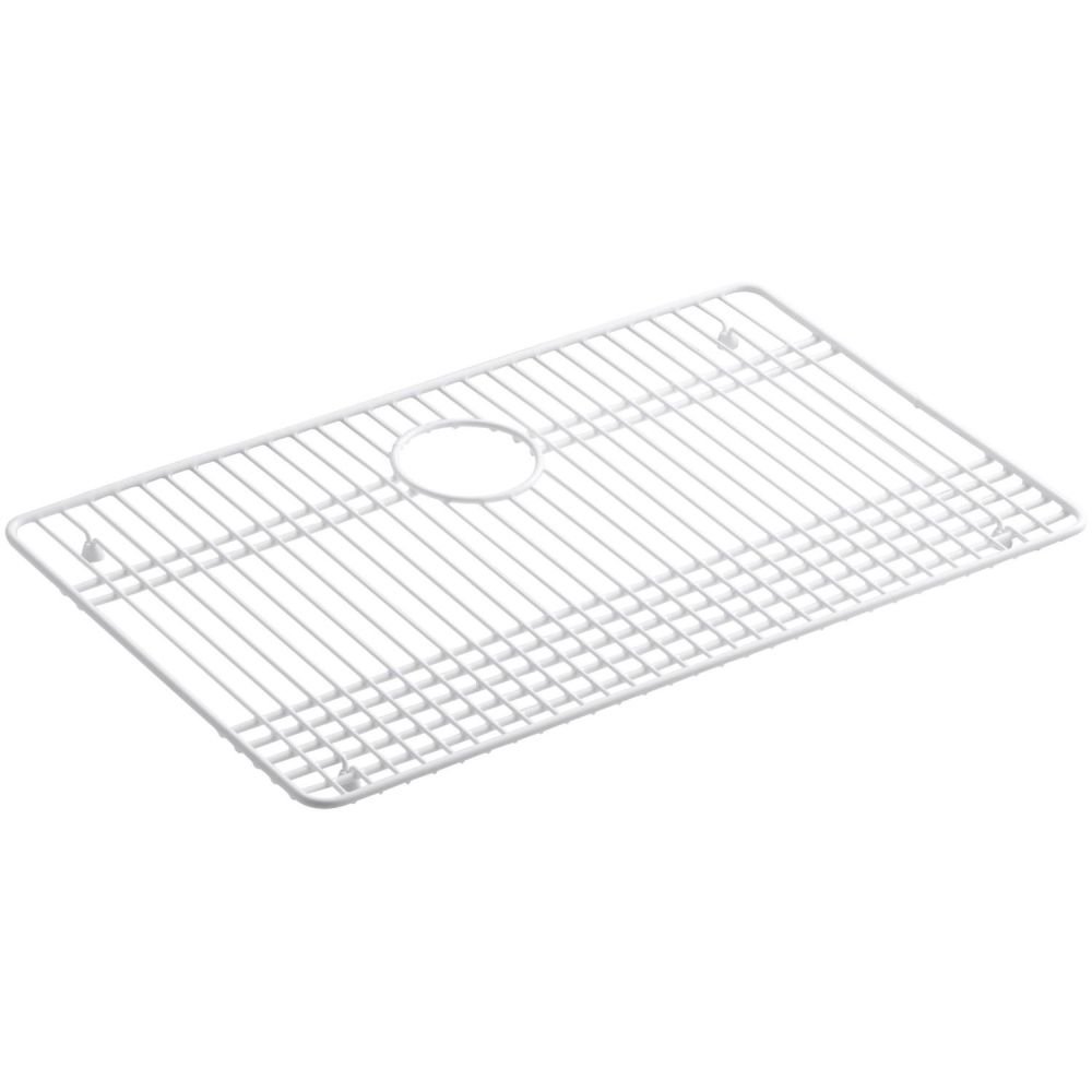 KOHLER Gilford 26-1/2 In. x 16-1/2 In. Vinyl Coated Sink Rack, Stainless Steel