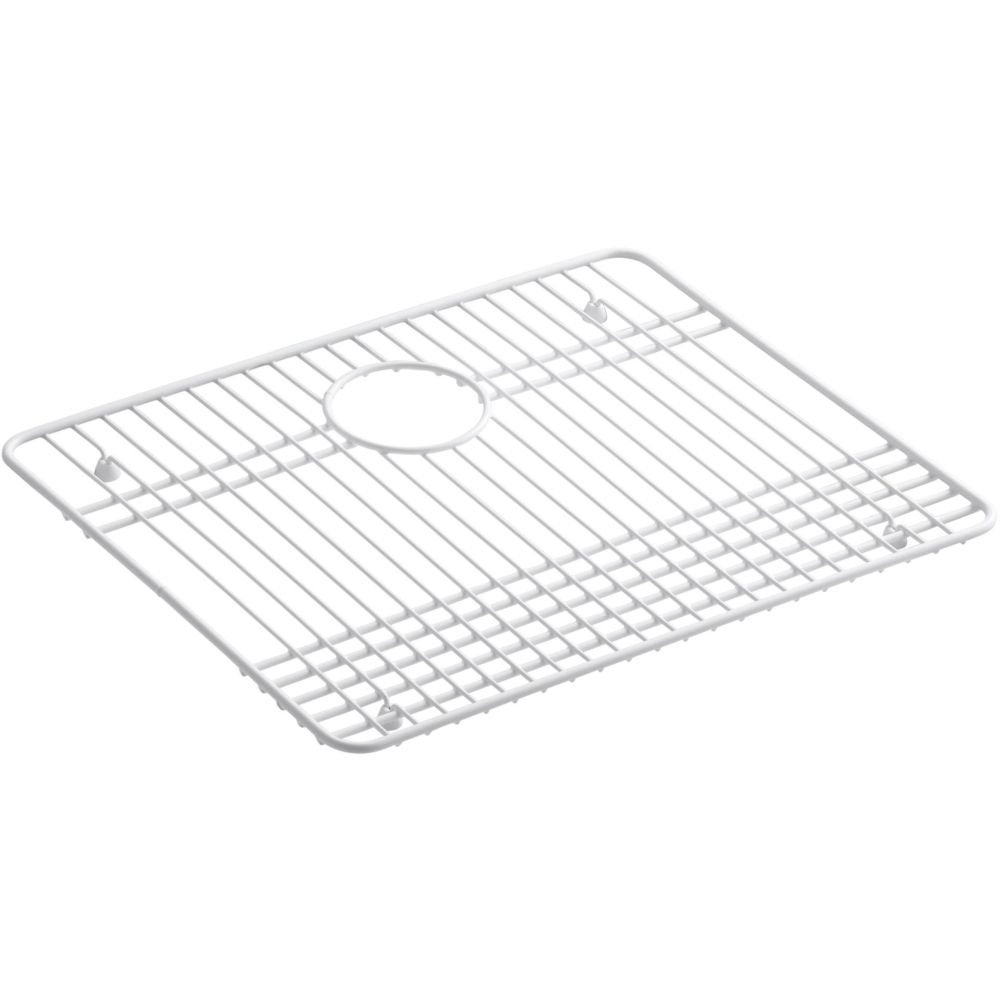 KOHLER Gilford 16-1/2 In. x 20-1/8 In. Vinyl Coated Sink Rack, Stainless Steel