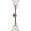 Innovations 208-AB-G62-LED 2 Light Vintage Dimmable LED Bathroom Fixture, Antique Brass view 3