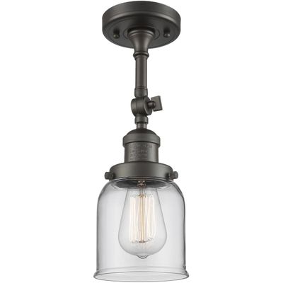 Innovations INNO201F-OB-G52-LED LED Semi-Flush Mount, Oil Rubbed Bronze