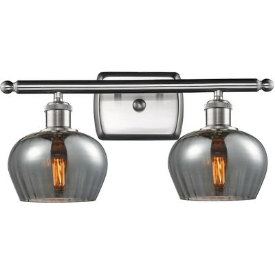Innovations 516-2W-SN-G93-LED 2 Light Vintage Dimmable LED Bathroom Fixture, Brushed Satin Nickel