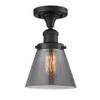Innovations 517-1CH-BK-G63 1 Light Semi-Flush Mount, Matte Black view 1