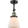 Innovations 201F-BAB-G61-LED LED Semi-Flush Mount, Black Antique Brass view 1