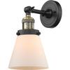 Innovations 201F-BAB-G61-LED LED Semi-Flush Mount, Black Antique Brass view 3