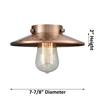 Innovations 517-1CH-BAB-M6 1 Light Semi-Flush Mount, Black Antique Brass view 2
