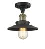Innovations 517-1CH-BAB-M6 1 Light Semi-Flush Mount, Black Antique Brass view 3