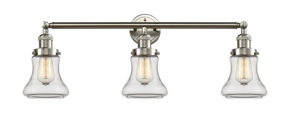Innovations 205-SN-S-G192 3 Light Adjustable Bathroom Fixture, Brushed Satin Nickel