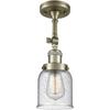 Innovations 201F-AB-G54 1 Light Semi-Flush Mount, Antique Brass view 1