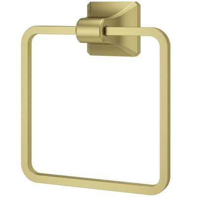 Pfister, BRB-FE1BG, Park Avenue Towel Ring 6" with Concealed Mountings, Brushed Gold