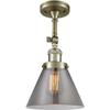Innovations INNO201F-AB-G43-LED LED Semi-Flush Mount, Antique Brass view 1
