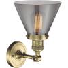 Innovations INNO201F-AB-G43-LED LED Semi-Flush Mount, Antique Brass view 4
