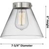 Innovations 517-1CH-AB-G41-LED 1 Light Vintage Dimmable LED Flush Mount, Antique Brass view 2