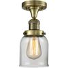 Innovations 517-1CH-AB-G52-LED 1 Light Vintage Dimmable LED Flush Mount, Antique Brass view 1