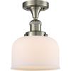 Innovations 517-1CH-SN-G71-LED 1 Light Vintage Dimmable LED Semi-Flush Mount, Brushed Satin Nickel view 1