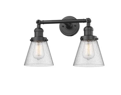 Innovations 208-OB-G64-LED 2 Light Vintage Dimmable LED Bathroom Fixture, Oil Rubbed Bronze