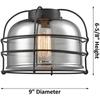 Innovations 517-1CH-BK-G73 1 Light Semi-Flush Mount, Matte Black view 2