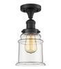 Innovations 517-1CH-BK-G182 1 Light Semi-Flush Mount, Matte Black view 1