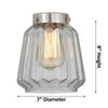 Innovations 517-1CH-BK-G142 1 Light Semi-Flush Mount, Matte Black view 2