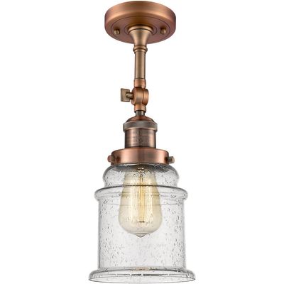 Innovations 201F-AC-G184-LED LED Semi-Flush Mount from Franklin Restoration Collection