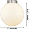 INNOVATIONS LIGHTING 288-1C-AC-G201-8-LED Beacon Semi-Flush Mount view 2