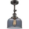 Innovations INNO201F-OB-G73-LED Contemporary Modern LED Semi-Flush Mount, Oil Rubbed Bronze view 1