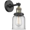 Innovations INNO201F-BAB-G52-LED LED Semi-Flush Mount, Black Antique Brass view 1