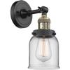 Innovations INNO201F-BAB-G52-LED LED Semi-Flush Mount, Black Antique Brass view 3