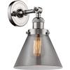 Innovations INNO201F-PN-G43-LED Contemporary Modern LED Semi-Flush Mount, Polished Nickel view 3