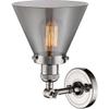Innovations INNO201F-PN-G43-LED Contemporary Modern LED Semi-Flush Mount, Polished Nickel view 4