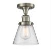 Innovations 517-1CH-SN-G64-LED 1 Light Vintage Dimmable LED Semi-Flush Mount, Brushed Satin Nickel view 1
