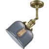 Innovations 201F-AB-G73 1 Light Semi-Flush Mount, Antique Brass view 2