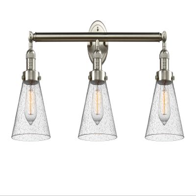 Innovations 205-SN-S-G44 3 Light Adjustable Bathroom Fixture, Brushed Satin Nickel