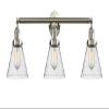 Innovations 205-SN-S-G44 3 Light Adjustable Bathroom Fixture, Brushed Satin Nickel view 2