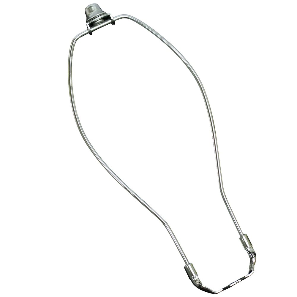 FenchelShades.com Lampshade Nickel Harp with Finial (6 Inches)
