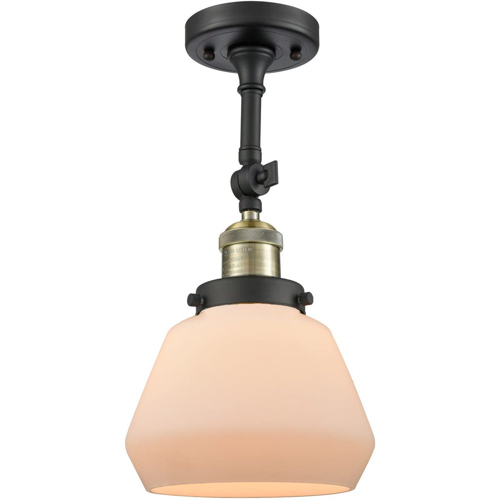 Innovations 201F-BAB-G171-LED LED Semi-Flush Mount from Franklin Restoration Collection