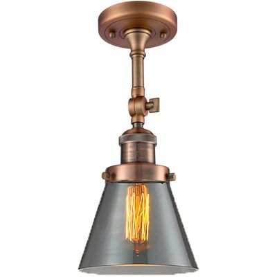 Innovations 201F-AC-G63-LED LED Semi-Flush Mount from Franklin Restoration Collection