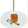 Carolina Hardware and Decor 1009F Ankh & Cartouche Egyptian Ceramic Fan Pull view 1