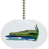 Carolina Hardware and Decor 1004F Alligator Gator Head Ceramic Fan Pull view 1