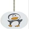 Carolina Hardware and Decor 1654F Baby Penguin Animal Ceramic Fan Pull view 1