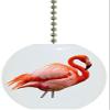 Carolina Hardware and Decor 2308F Beautiful Pink Flamingo Solid Ceramic Fan Pull view 1