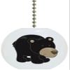 Carolina Hardware and Decor 1688F Black Bear Cub Ceramic Fan Pull view 1