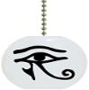 Carolina Hardware and Decor 1170F Black Eye of Horus Ceramic Fan Pull view 1