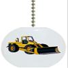 Carolina Hardware and Decor 1076F Bulldozer Construction Dozer Solid Ceramic Fan Pull view 1